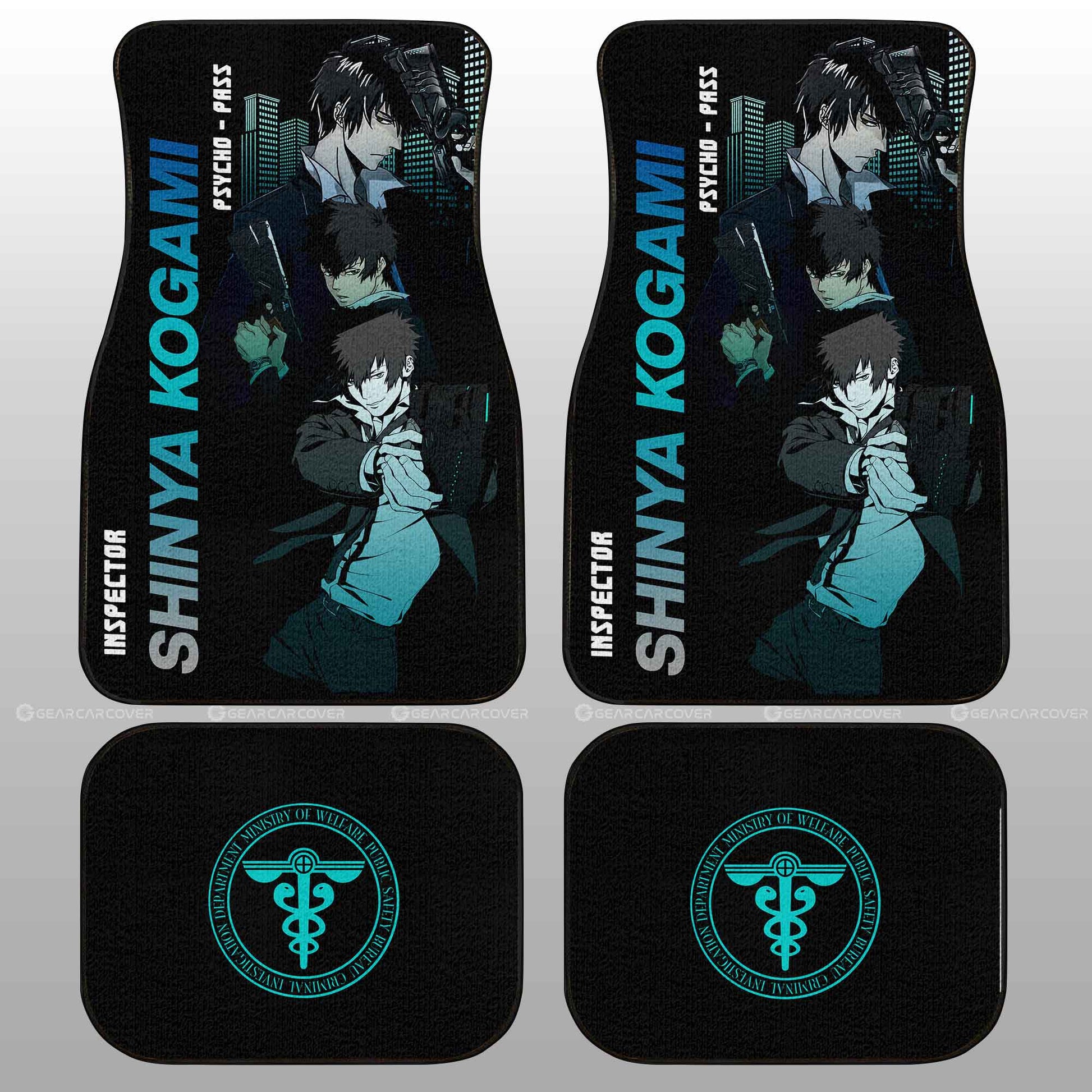 Shinya Kogami Car Floor Mats Custom Psycho-Pass Car Accessories - Gearcarcover - 2