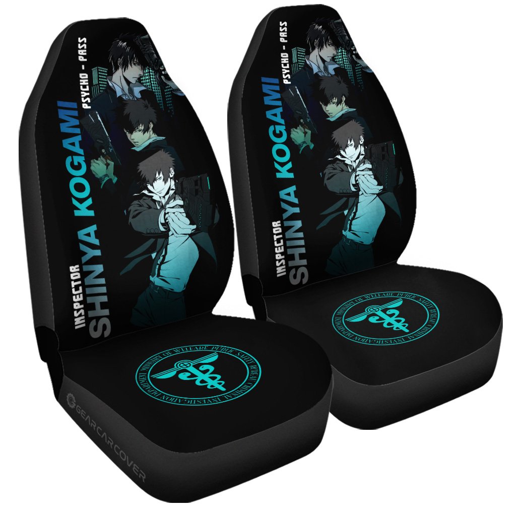 Shinya Kogami Car Seat Covers Custom Psycho-Pass Car Accessories - Gearcarcover - 3