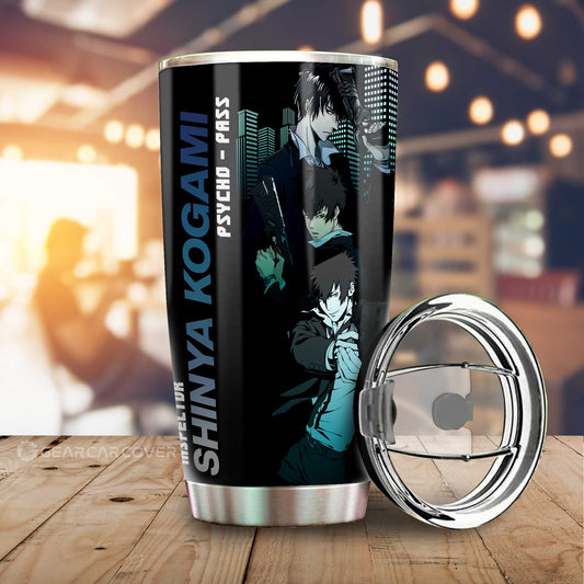 Shinya Kogami Tumbler Cup Custom Psycho-Pass Car Accessories - Gearcarcover - 2