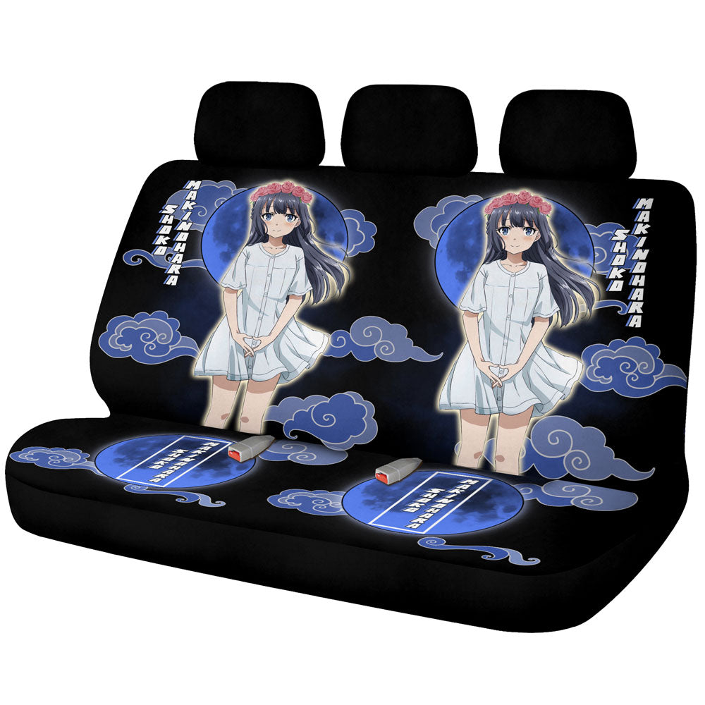 Shoko Makinohara Car Back Seat Covers Custom Bunny Girl Senpai Car Accessories - Gearcarcover - 1