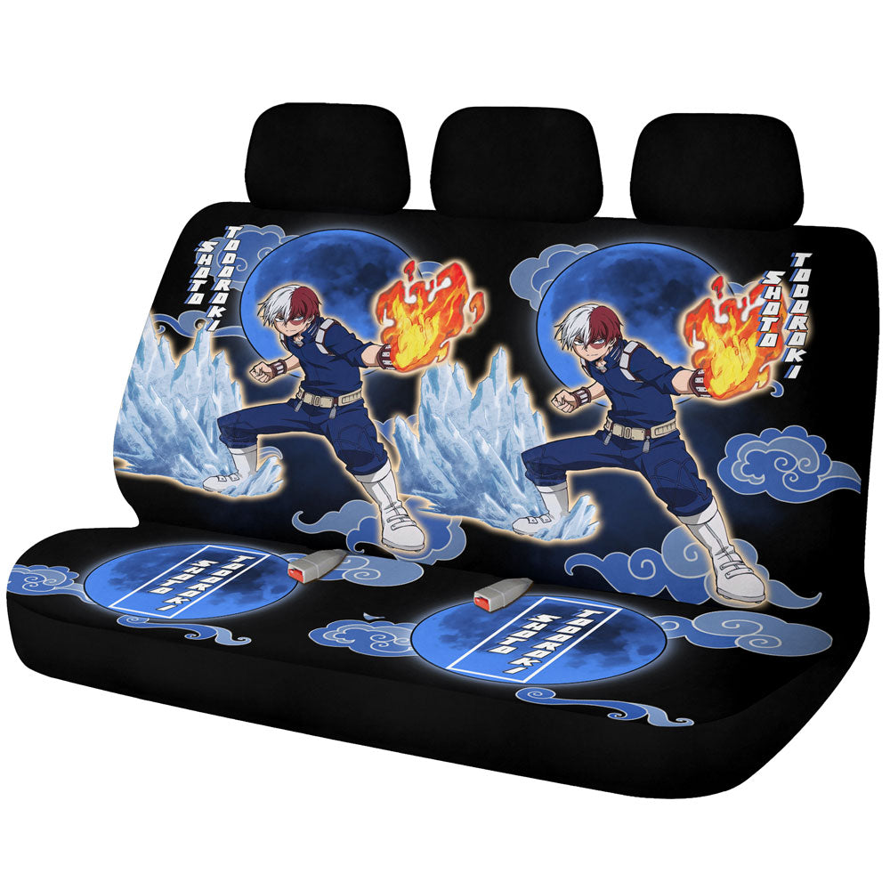 Shoto Todoroki Car Back Seat Covers Custom Car Accessories - Gearcarcover - 1