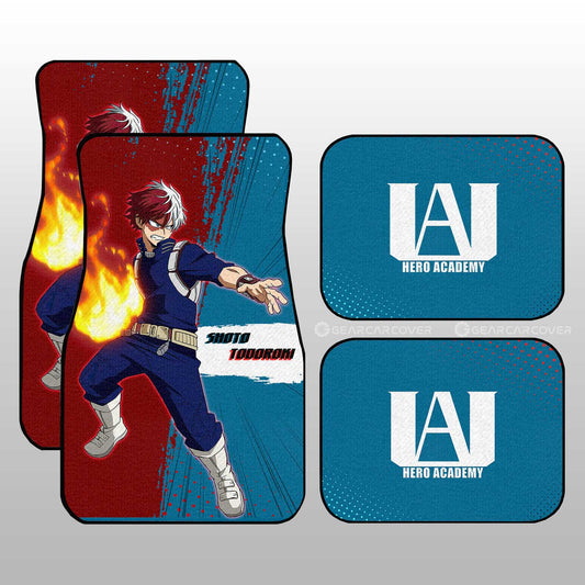 Shoto Todoroki Car Floor Mats Custom For Fans - Gearcarcover - 1