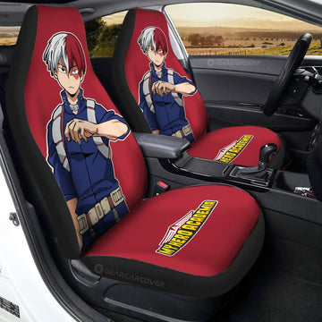 Shoto Todoroki Car Seat Covers Custom - Gearcarcover - 1