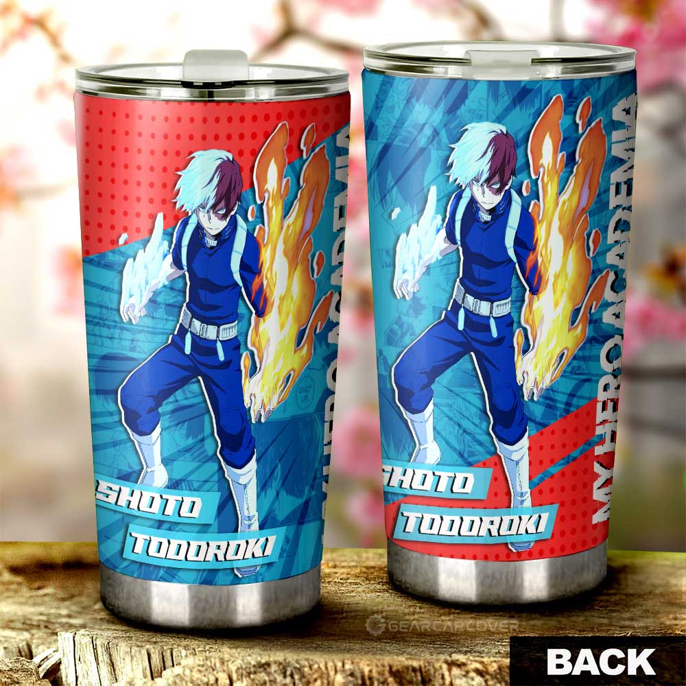 Shoto Todoroki Tumbler Cup Custom Car Accessories - Gearcarcover - 3