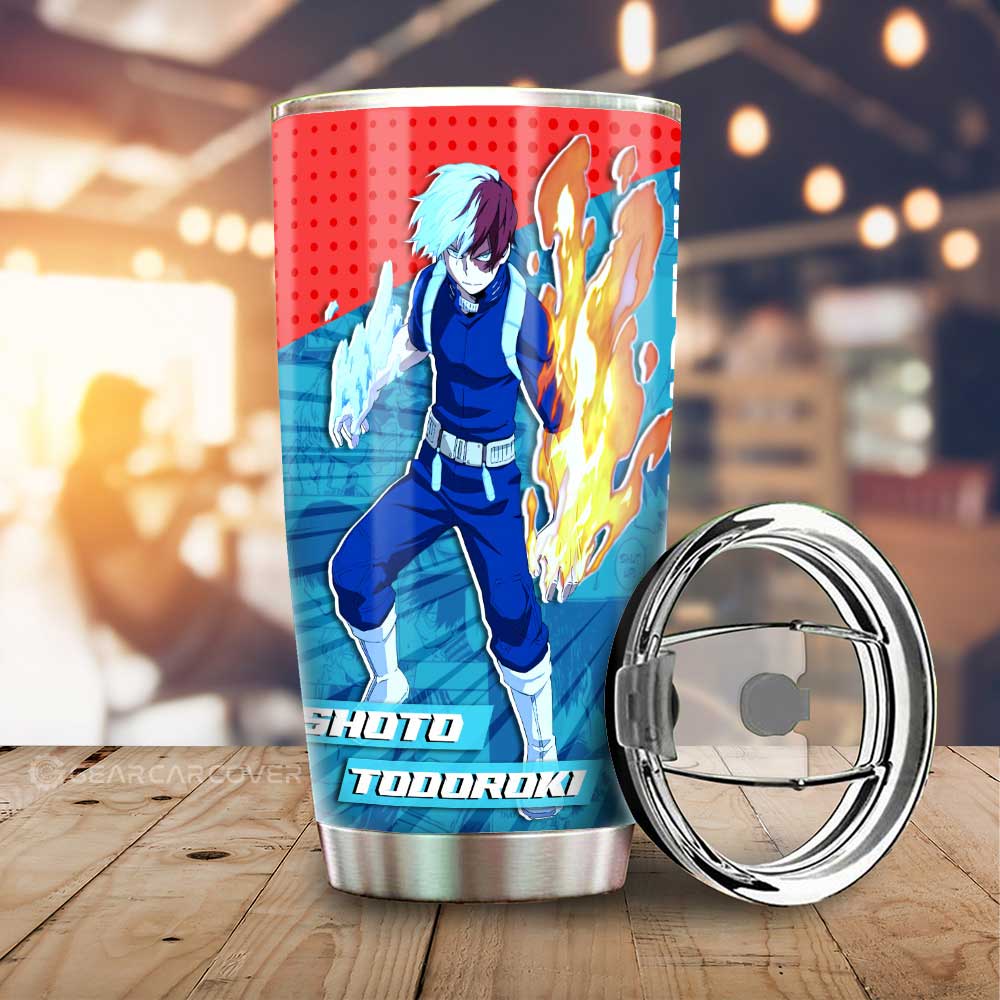 Shoto Todoroki Tumbler Cup Custom Car Accessories - Gearcarcover - 1