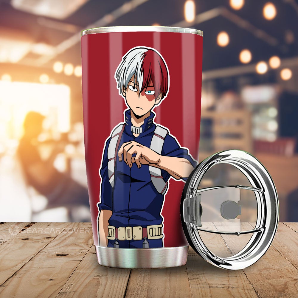 Shoto Todoroki Tumbler Cup Custom - Gearcarcover - 1