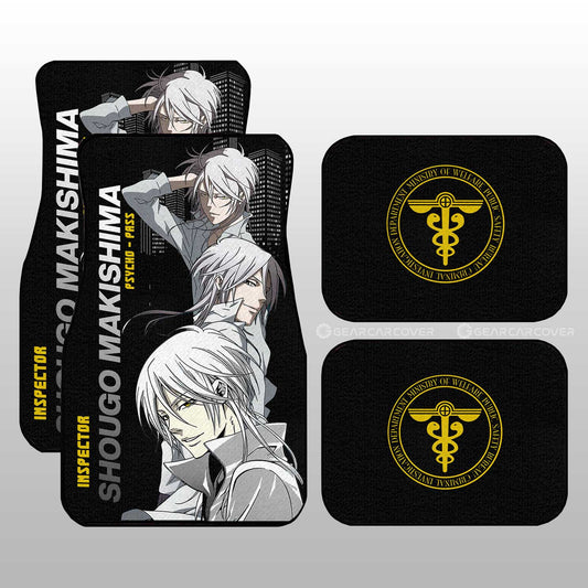 Shougo Makishima Car Floor Mats Custom Psycho-Pass Car Accessories - Gearcarcover - 1