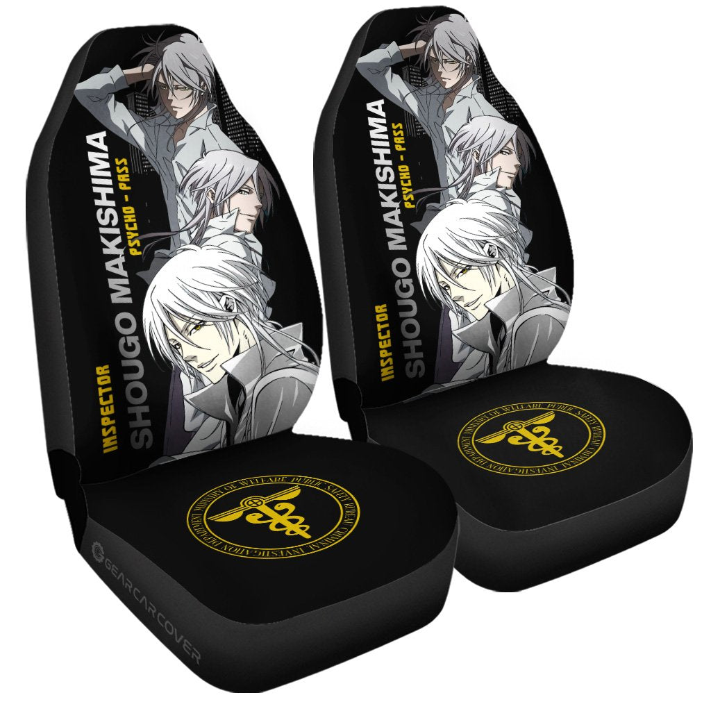 Shougo Makishima Car Seat Covers Custom Psycho-Pass Car Accessories - Gearcarcover - 3