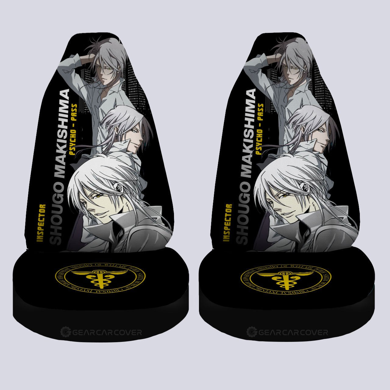 Shougo Makishima Car Seat Covers Custom Psycho-Pass Car Accessories - Gearcarcover - 4