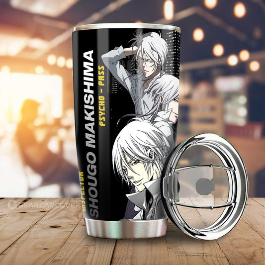 Shougo Makishima Tumbler Cup Custom Psycho-Pass Car Accessories - Gearcarcover - 2