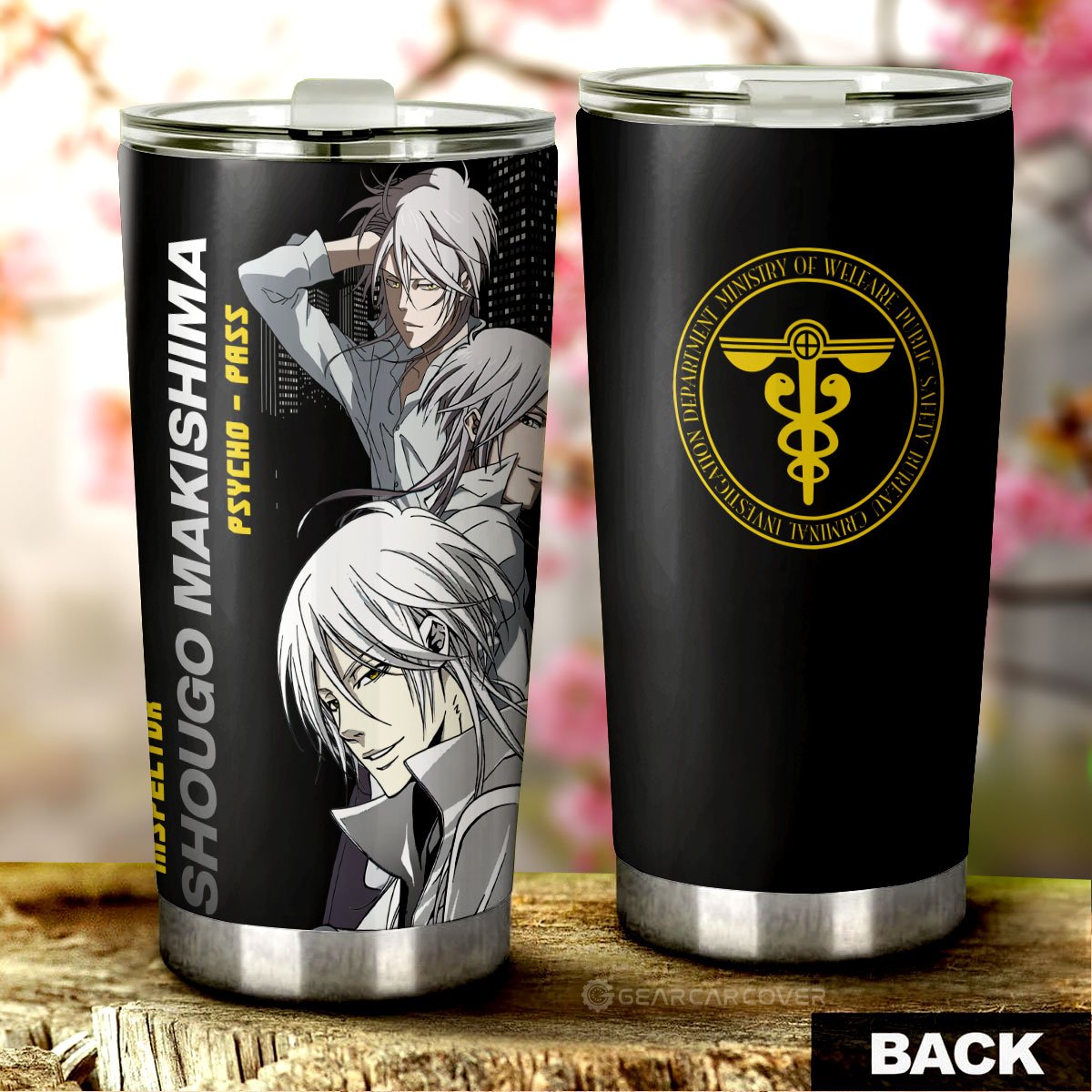 Shougo Makishima Tumbler Cup Custom Psycho-Pass Car Accessories - Gearcarcover - 1