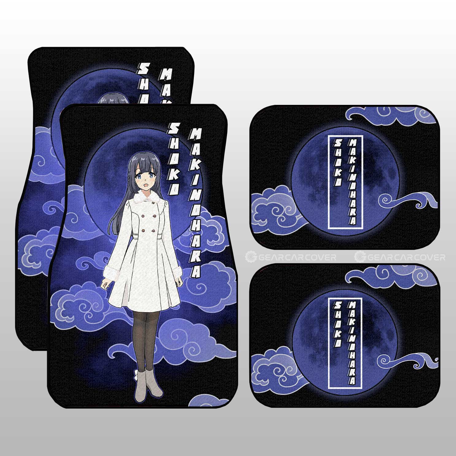 Shouko Makinohara Car Floor Mats Custom Bunny Girl Senpai Car Accessories - Gearcarcover - 1