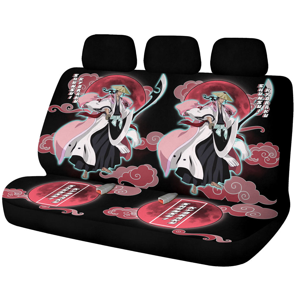 Shunsui Kyoraku Car Back Seat Covers Custom Bleach Car Accessories - Gearcarcover - 1