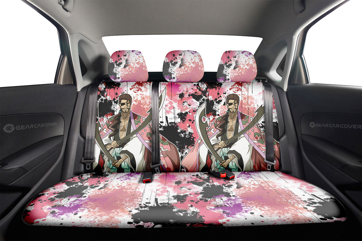 Shunsui Kyoraku Car Back Seat Covers Custom Car Accessories - Gearcarcover - 2