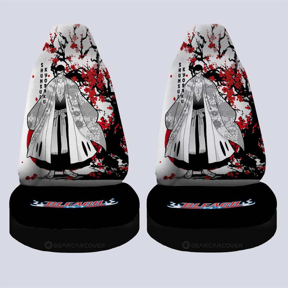 Shunsui Kyoraku Car Seat Covers Custom Japan Style Bleach Car Interior Accessories - Gearcarcover - 4