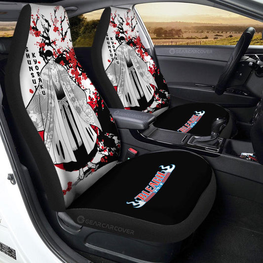 Shunsui Kyoraku Car Seat Covers Custom Japan Style Bleach Car Interior Accessories - Gearcarcover - 1