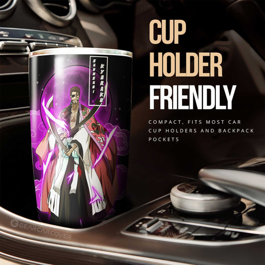 Shunsui Kyoraku Tumbler Cup Custom Bleach Car Interior Accessories - Gearcarcover - 2