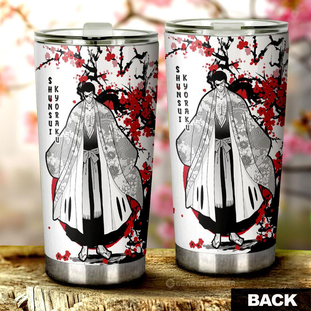 Shunsui Kyoraku Tumbler Cup Custom Japan Style Bleach Car Interior Accessories - Gearcarcover - 3