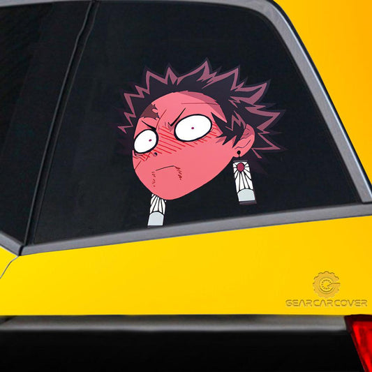 Shy Tanjiro Face Car Sticker Custom Car Accessories - Gearcarcover - 2