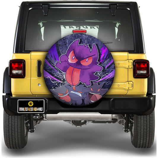 Silly Gengar Spare Tire Cover Custom Anime - Gearcarcover - 1