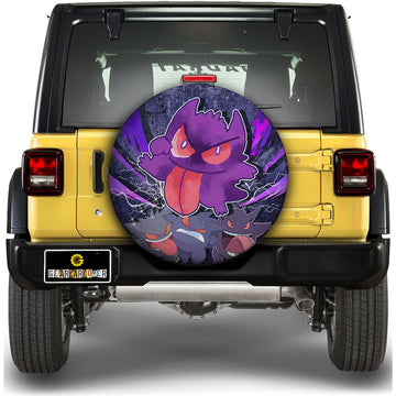 Silly Gengar Spare Tire Cover Custom - Gearcarcover - 1