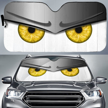 Silver Unwelcome Car Eyes Sun Shade Custom Car Accessories - Gearcarcover - 1