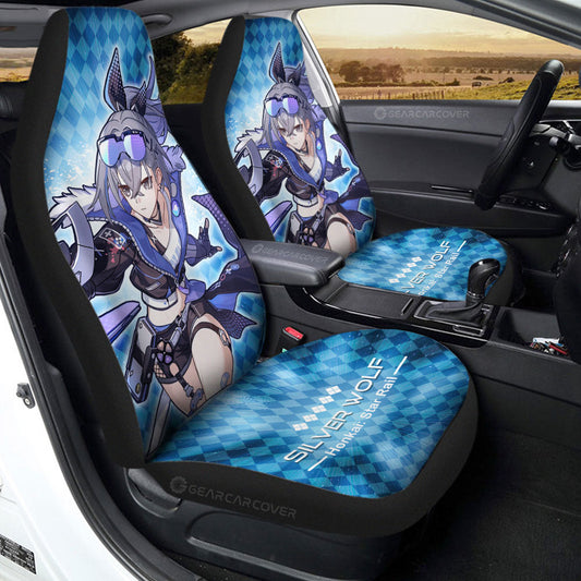 Silver Wolf Car Seat Covers Custom Honkai Star Rail Car Accessories - Gearcarcover - 2