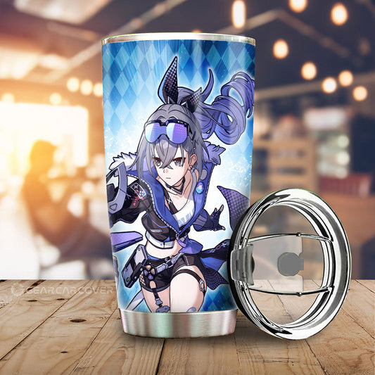 Silver Wolf Tumbler Cup Custom Honkai Star Rail Car Accessories - Gearcarcover - 2