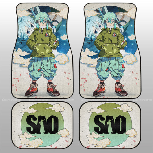 Sinon Car Floor Mats Anime Collection - Gearcarcover - 1