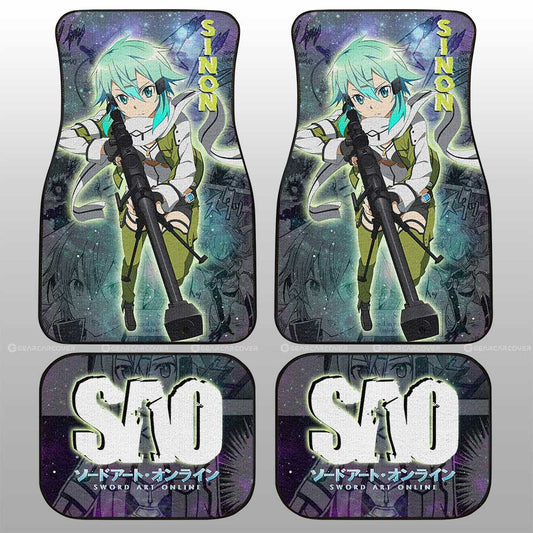 Sinon Car Floor Mats Custom Manga Galaxy Style - Gearcarcover - 2