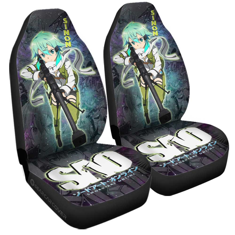 Sinon Car Seat Covers Custom Manga Galaxy Style - Gearcarcover - 3