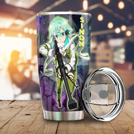 Sinon Tumbler Cup Custom Manga Galaxy Style - Gearcarcover - 1