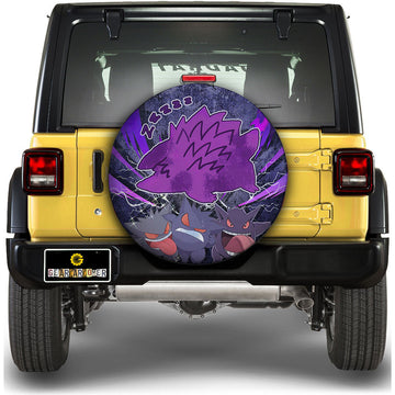 Sleepy Gengar Spare Tire Cover Custom Anime - Gearcarcover - 1