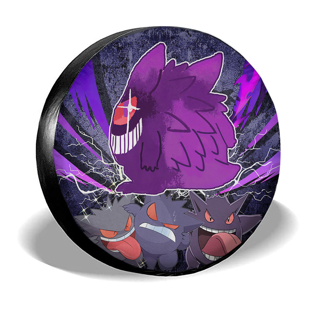 Sly Gengar Spare Tire Cover Custom Anime - Gearcarcover - 3