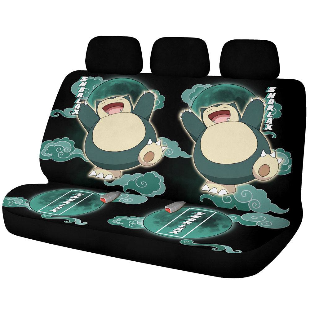 Snorlax Car Back Seat Covers Custom Anime Car Accessories - Gearcarcover - 1