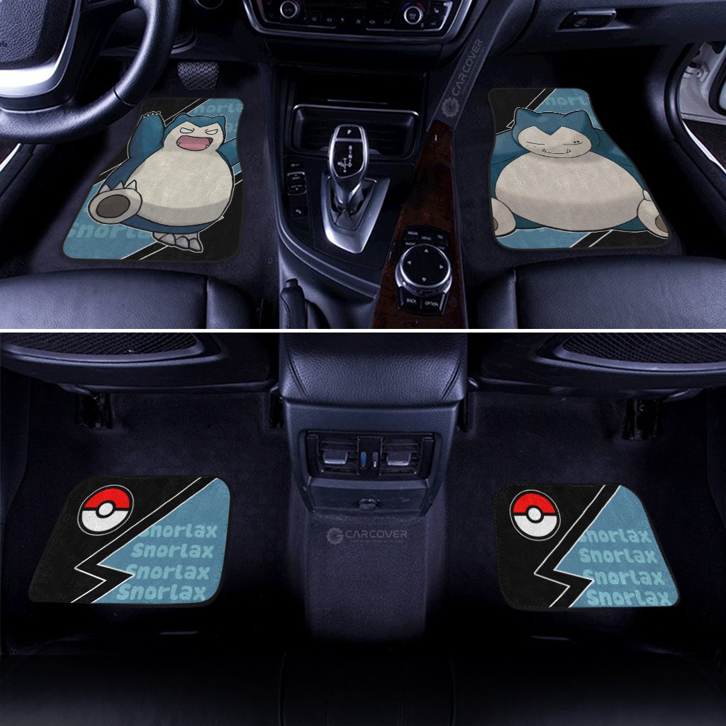 Snorlax Car Floor Mats Custom Anime Car Interior Accessories - Gearcarcover - 2