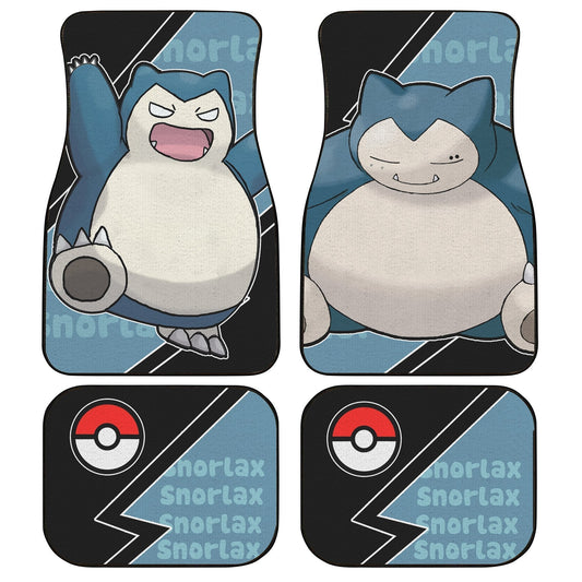 Snorlax Car Floor Mats Custom Anime Car Interior Accessories - Gearcarcover - 1