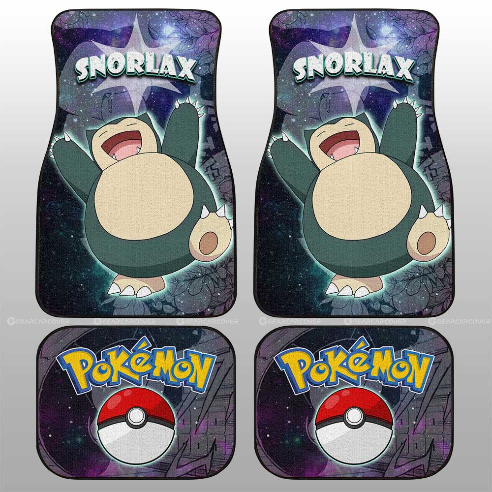 Snorlax Car Floor Mats Custom Anime Galaxy Manga Style - Gearcarcover - 2