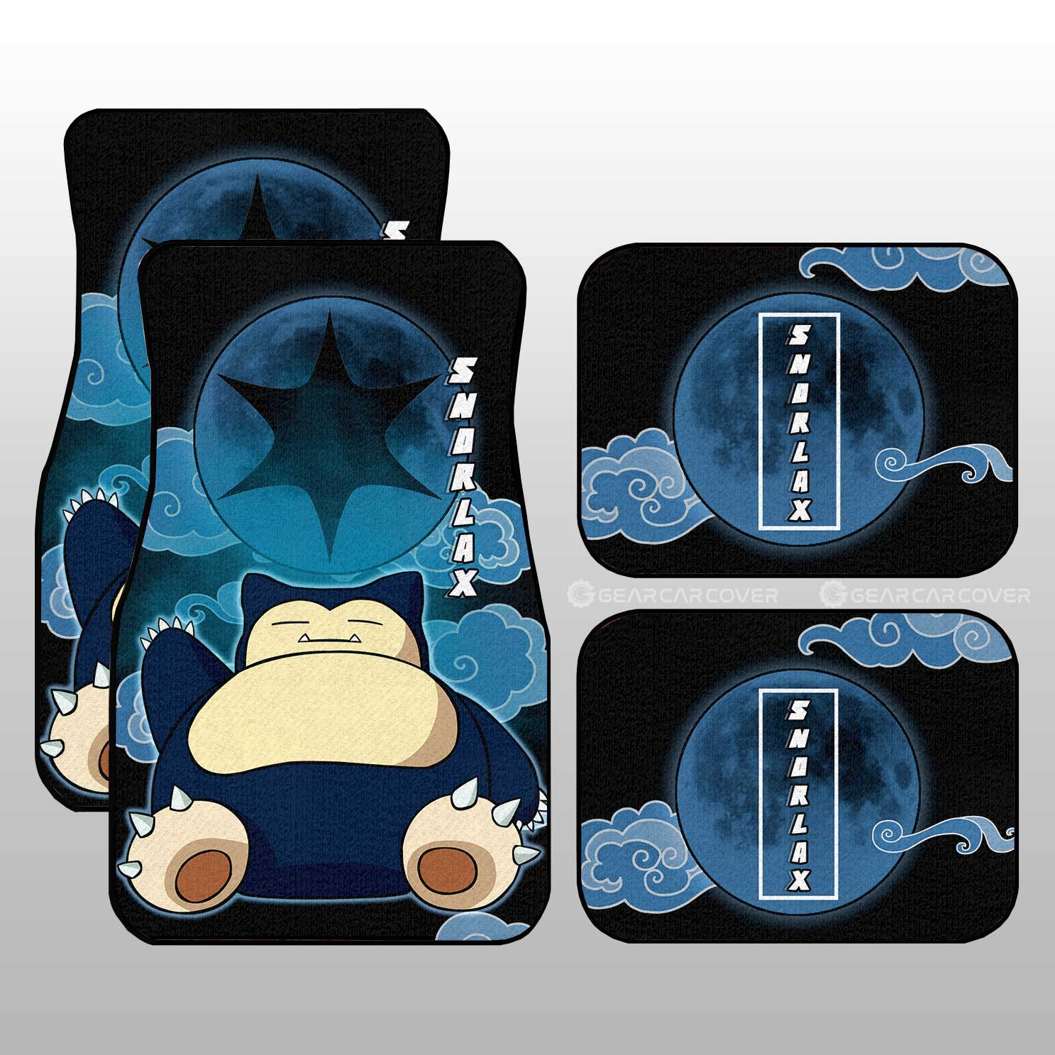 Snorlax Car Floor Mats Custom Car Accessories For Fans - Gearcarcover - 1