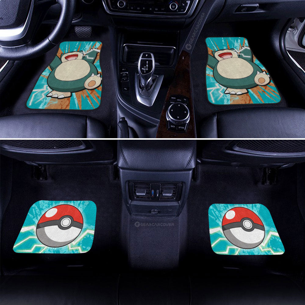 Snorlax Car Floor Mats Custom Car Interior Accessories - Gearcarcover - 2