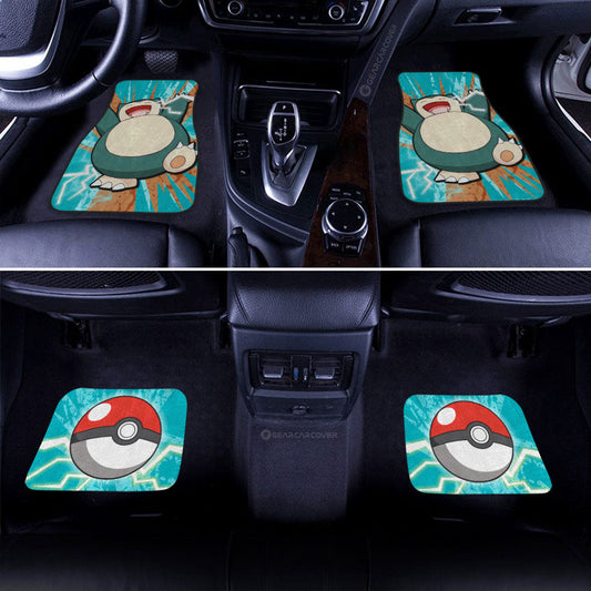 Snorlax Car Floor Mats Custom Car Interior Accessories - Gearcarcover - 2