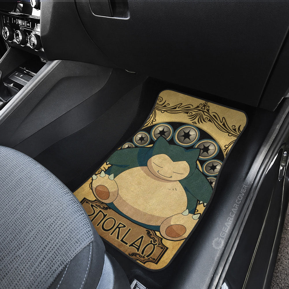 Snorlax Car Floor Mats Custom Car Interior Accessories - Gearcarcover - 3