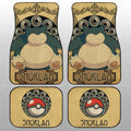 Snorlax Car Floor Mats Custom Car Interior Accessories - Gearcarcover - 1