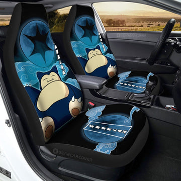 Snorlax Car Seat Covers Custom Anime Car Accessories For Anime Fans - Gearcarcover - 1
