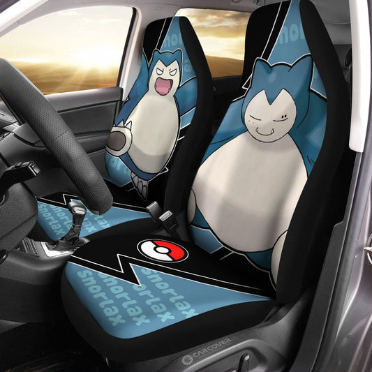 Snorlax Car Seat Covers Custom Anime Car Accessories - Gearcarcover - 2