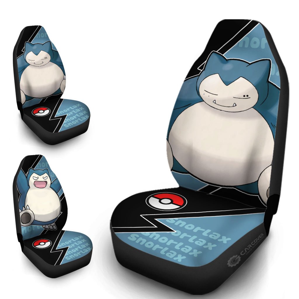 Snorlax Car Seat Covers Custom Anime Car Accessories - Gearcarcover - 4