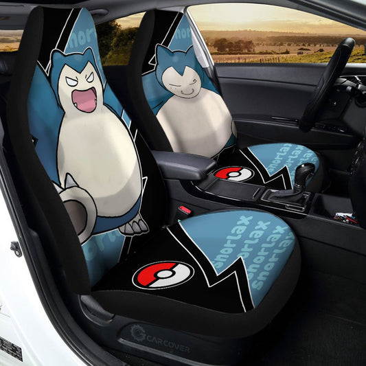 Snorlax Car Seat Covers Custom Anime Car Accessories - Gearcarcover - 1