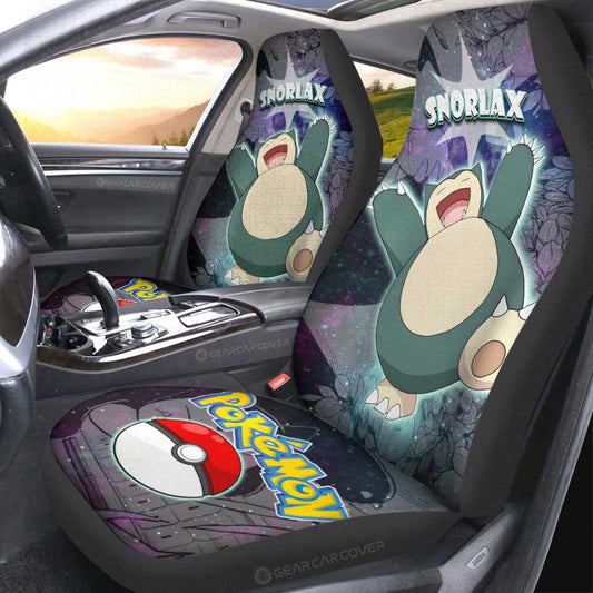 Snorlax Car Seat Covers Custom Anime Galaxy Manga Style - Gearcarcover - 2