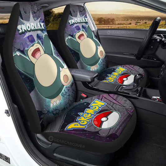 Snorlax Car Seat Covers Custom Anime Galaxy Manga Style - Gearcarcover - 1