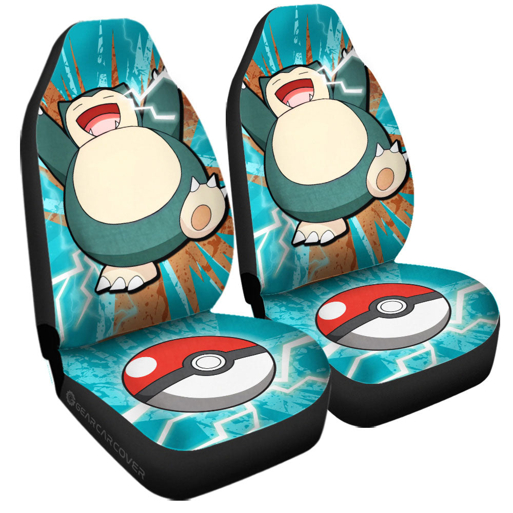 Snorlax Car Seat Covers Custom Car Accessories For Fans - Gearcarcover - 3